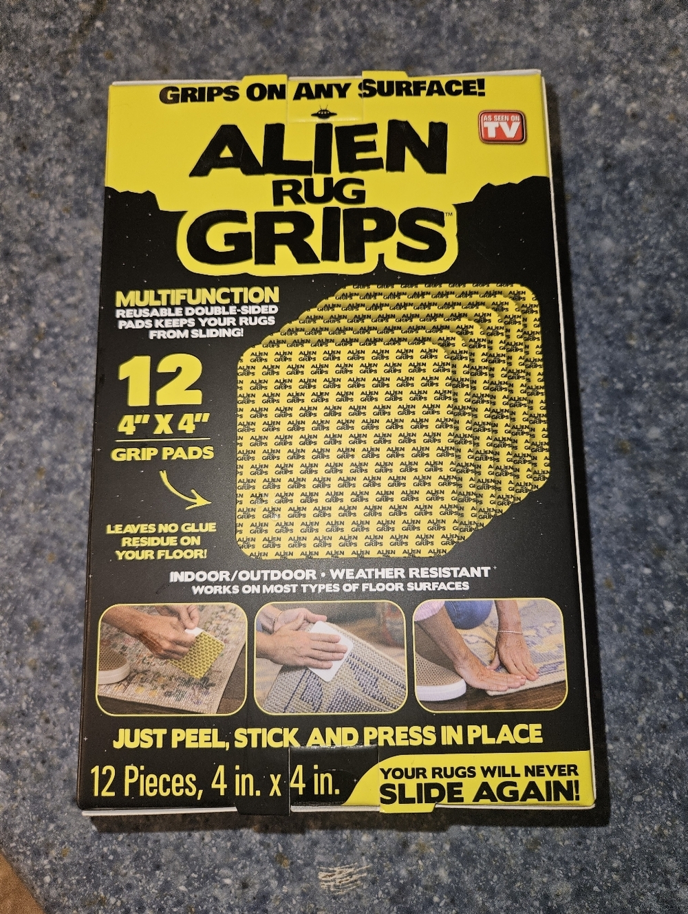 12-Pack - Yellow/Black Grip Pads